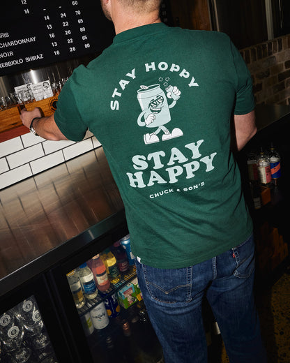 STAY HOPPY STAY HAPPY TEE (unisex)