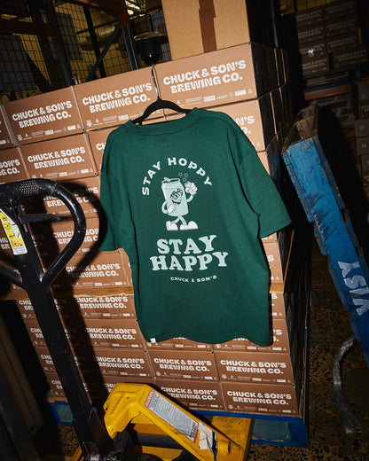 STAY HOPPY STAY HAPPY TEE (unisex)