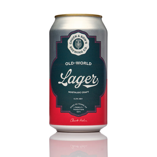 OLD-WORLD LAGER 375ML CANS (CASE OF 16)