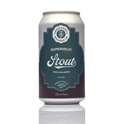 SUPERDELIC STOUT 375ML CANS (CASE OF 16)